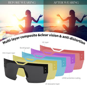 ÉÌƷͼƬ 24 | B0D4Y6RY37 | FEISEDY Sunglasses Men Women, Big Oversized Square Frame,UV400 Mirrored Sun Glasses, Cycling Driving Fishing Hiking B0064