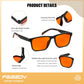 商品图片 6 | B0DJM9D9KM | FEISEDY Blue Light Glasses for Better Sleep Amber Computer Gaming TV Anti Eyestrain Glasses with Spring Hinge B0249
