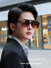 ÉÌƷͼƬ 22 | B0CB543WBD | FEISEDY Vintage Retro 70s Plastic Aviator Sunglasses Women Men Classic Large Squared Frame B2751