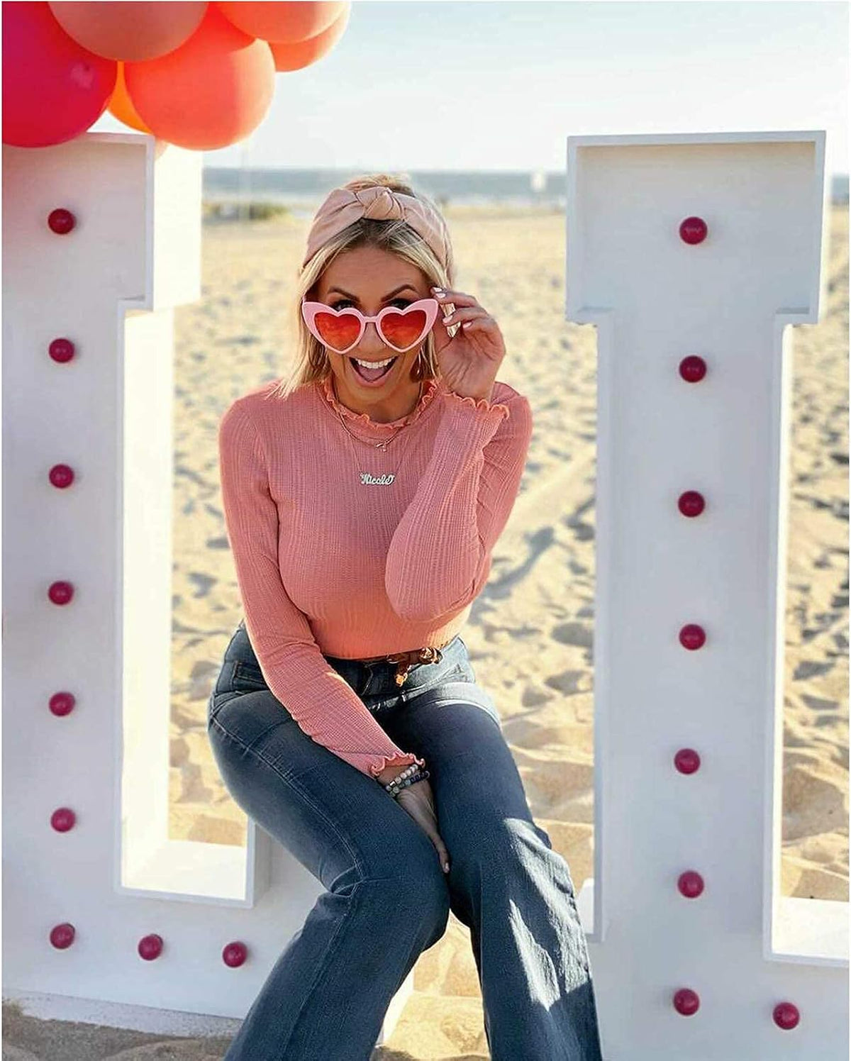 ÉÌƷͼƬ 12 | B08K4J65LX | FEISEDY Vintage Heart Shaped Sunglasses Women Stylish Love Eyeglasses B2421-P1