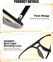 ÉÌƷͼƬ 4 | B0GCVQFPW9 | FEISEDY Blue Light Glasses for Computer Gaming Anti Eyestrain Glasses G2835