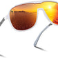 White Frame and Red Lens / 58 Millimeters | B0DSV4XHDN | FEISEDY Polarized Sunglasses Men Women Mirrored One Piece Lens B0277