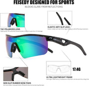 ÉÌƷͼƬ 122 | B07JZ18KMZ | FEISEDY Kids Polarized Sports Sunglasses, TR90 UV400 Baseball Cycling