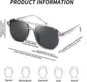 ÉÌƷͼƬ 26 | B0B3XKHTR1 | FEISEDY Retro Square Aviator Sunglasses Women Men 70s Vintage Trendy Plastic Frame Sun Glasses B2835