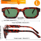 商品图片 4 | B0D7H6TB3G | FEISEDY Retro Small Rectangle Sunglasses Women Men Fashion Thick Frame Chunky Square Shades B0202