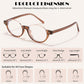 商品图片 4 | B0GS9JVKV9 | FEISEDY Trendy Oval Blue Light Glasses for Women Fake Nerd Eyewear Frame Anti Glare B1380