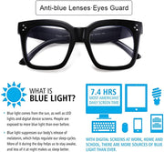 ÉÌƷͼƬ 5 | B08ZMQDX5J | FEISEDY Women Men Blue Light Blocking Glasses Frame Oversized Designer Luxury Square Eyewear B2695-FF