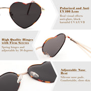 ÉÌƷͼƬ 55 | B0BP6HX1R6 | FEISEDY Polarized Heart Sunglasses Women Men Metal Frame Cute Lovely Glasses UV400 Protection B2375