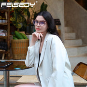 ÉÌƷͼƬ 23 | B0CGNLZQFZ | FEISEDY Women Cateye Blue Light Blocking Glasses Fake Nerd Clear Computer Eyewear TR Fashion Frame B0040
