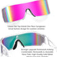 商品图片 5 | B0D3PKKSD9 | FEISEDY Trendy Futuristic Wrap Sunglasses Flat Top Mirrored One Piece Lens Reflective Sun Glasses for Women Men B0161