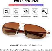 ÉÌƷͼƬ 30 | B0D22TVRVN | FEISEDY Vintage Sunglasses Men Polarized, Aviator Metal Frame Lightweight, Driving Fishing Running B0057
