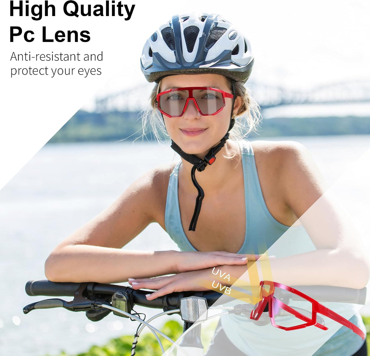 ÉÌƷͼƬ 19 | B0DFMBL68F | FEISEDY Photochromic Sports Sunglasses for Men Women Night Vision Cycling Driving Running Glasses B0233