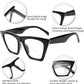 商品图片 23 | B08VNQPH3Y | FEISEDY Square Cat Eye Reading Glasses Blue Light Blocking Women Fashion Cateye Reader Anti Glare Digital Eyestrain B2604