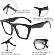 ÉÌƷͼƬ 23 | B08VNQPH3Y | FEISEDY Square Cat Eye Reading Glasses Blue Light Blocking Women Fashion Cateye Reader Anti Glare Digital Eyestrain B2604