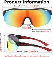 ÉÌƷͼƬ 28 | B0CNCBXTDV | FEISEDY Polarized Sunglasses Baseball Lightweight Frame Men Women Sports Cycling Sun Glasses for MTB UV400 Protection B0056