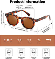 ÉÌƷͼƬ 25 | B0H83DD892 | FEISEDY Retro Thick Polarized Square Sunglasses for Women Men B0458