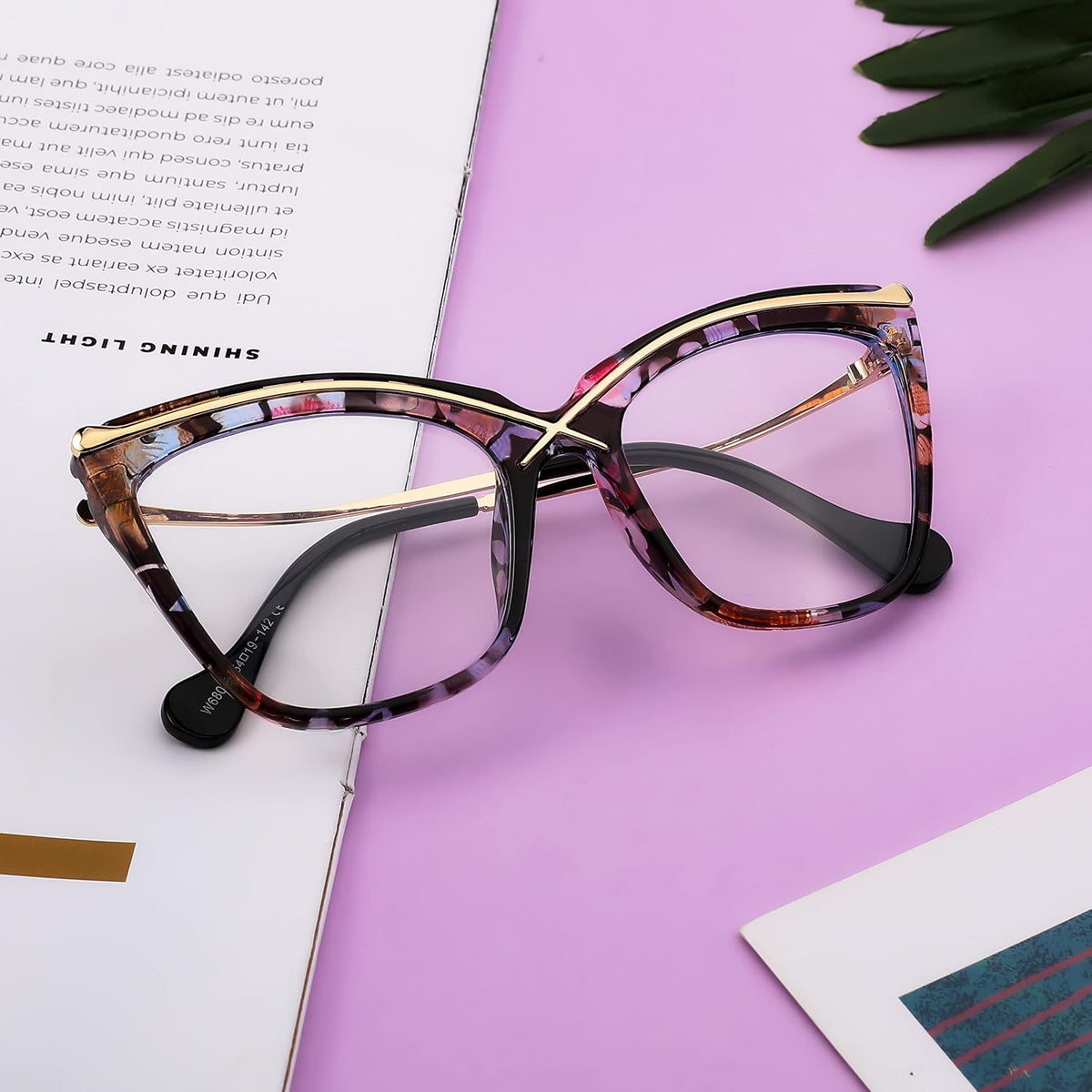 ÉÌƷͼƬ 20 | B0B63PP6VN | FEISEDY Women Oversized Square Blue Light Blocking Glasses Anti Eyestrain Cat Eye Fashion Eyewear B2956