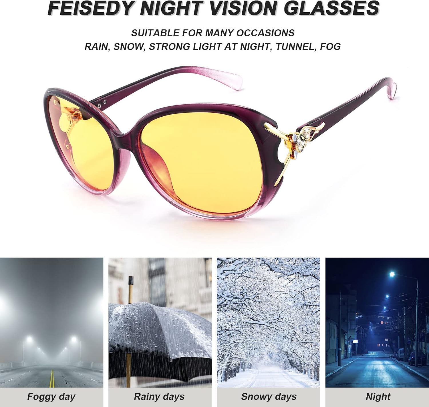商品图片 29 | B08S7G8RRP | FEISEDY Oversized Polarized Sunglasses Women Men Large Shades B2730