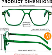 ÉÌƷͼƬ 17 | B0CND6YLGZ | FEISEDY Retro Aviator Reading Glasses Square Readers for Women Men B0068