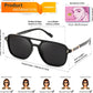 商品图片 13 | B0H2V9BFS5 | FEISEDY Retro Polarized Aviator Square Sunglasses for Women Men UV400 B0357