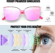 ÉÌƷͼƬ 95 | B0871BKMTN | FEISEDY Oversized Polarized Sunglasses - UV400 Protection, Square Fashion Sun Glasses for Outdoor & Daily B2600