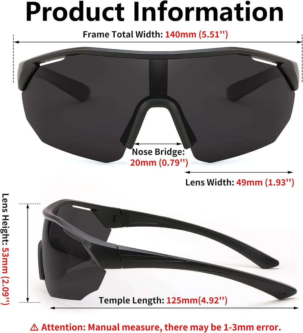 ÉÌƷͼƬ 7 | B0CNCBXTDV | FEISEDY Polarized Sunglasses Baseball Lightweight Frame Men Women Sports Cycling Sun Glasses for MTB UV400 Protection B0056