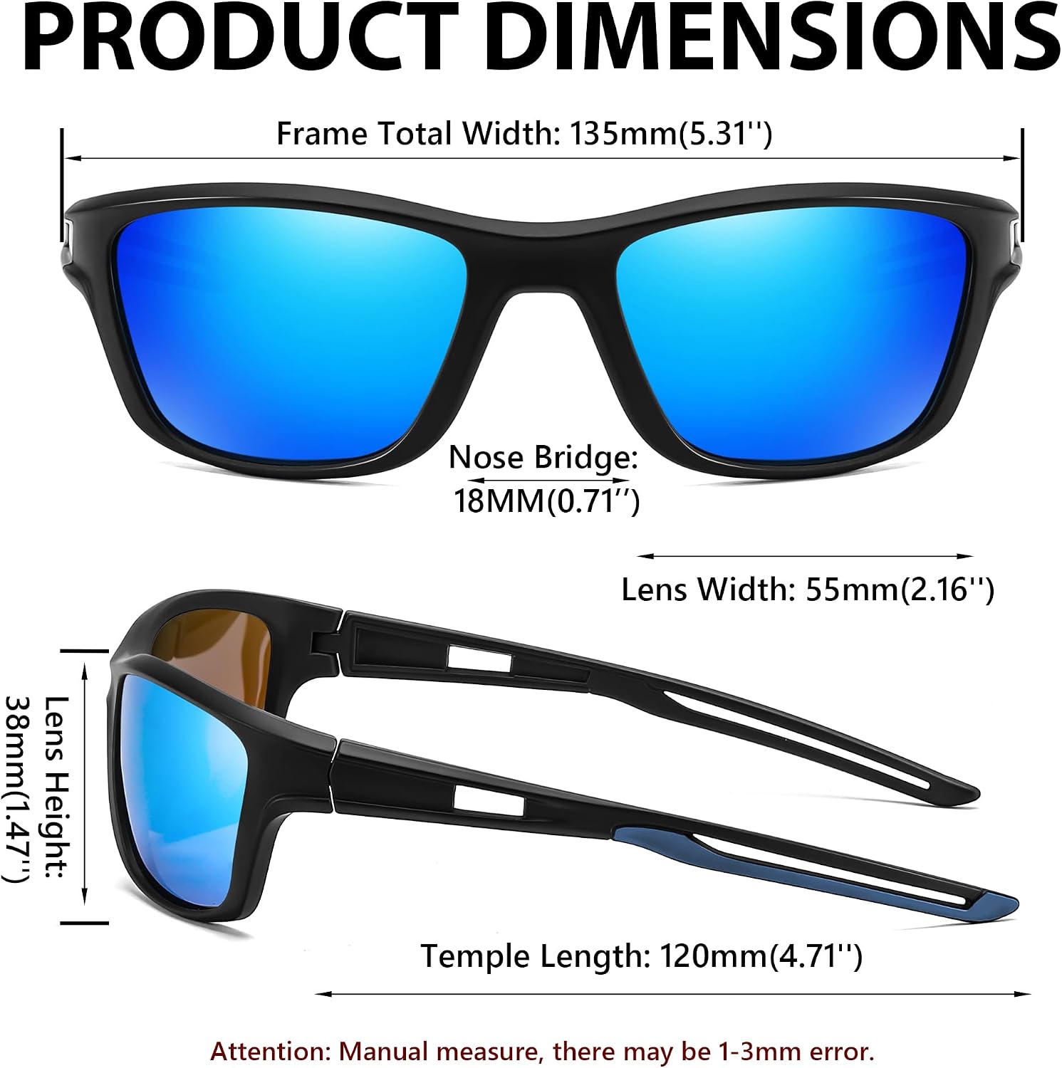 商品图片 7 | B0CTXW1SQG | FEISEDY Sports Polarized Sunglasses For Men Women Cycling Driving Fishing Running UV400 Protection B0125