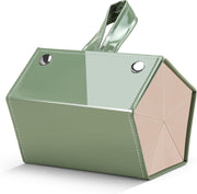 003 Green / Medium | B0CSFJQQ37 | FEISEDY Sunglasses Organizer 5 Slots Travel Glasses Case,Hanging Eyewear Holder Fashionable PU Leather Eyeglass Case B0087