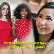 ÉÌƷͼƬ 21 | B09JK7M3SQ | FEISEDY Fire Flame Sunglasses for Women Mirror Rimless Fire Shaped Novelty Sunglasses B2839