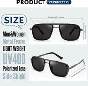 ÉÌƷͼƬ 14 | B0FDKZNCG9 | FEISEDY Retro Aviator Polarized Sunglasses For Women Men 70s Trendy B0292