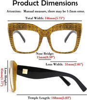 ÉÌƷͼƬ 22 | B07N5J9CF4 | FEISEDY Square Oversized Glasses Frame Eyewear Women B2475
