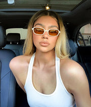 ÉÌƷͼƬ 37 | B0DX1678RX | FEISEDY Retro Rectangular Sunglasses for Women Men 90s Small Vintage Fashion Square Sunnies B0282