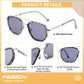 商品图片 17 | B0FQ4Y7FV6 | FEISEDY Polarized Aviator Sunglasses for Women Men Square TAC Lens B0329 | UV400 protection, Lightweight, Military-grade durability, Spring temples, Climate Pledge Friendly, Driving, Beach