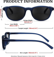 ÉÌƷͼƬ 6 | B0C9DFQSP5 | FEISEDY Fashion Reading Sunglasses Women Men Square Reader Sunglasses UV400 Protection Polarized Lens B2390