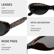 ÉÌƷͼƬ 11 | B0H6WC71MZ | FEISEDY Retro Oval Polarized Sunglasses for Women Cat Eye TR90 Shades B0460