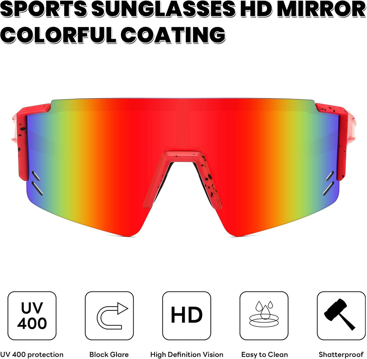 ÉÌƷͼƬ 87 | B0CCJ9N8C5 | FEISEDY Kids Sports Sunglasses UV400 for Youth, Ages 8-16 B0048