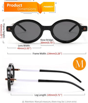ÉÌƷͼƬ 58 | B0DTHVTKB5 | FEISEDY Retro Oval Sunglasses for Women 90s Narrow Round Lightweight Shades Y2k Trendy Sunnies B1171