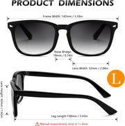 ÉÌƷͼƬ 14 | B0DFPVZVTV | FEISEDY Classic Bifocal Reader Sunglasses for Women Men Square Blue Light Reading Glasses B0231