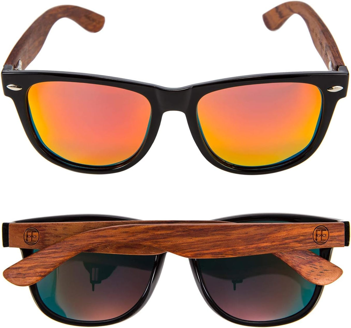 商品图片 26 | B07J2YHS4L | FEISEDY Polarized Wood Sunglasses Women Men HD UV400 Driving Fishing Golf Sunglasses B2448