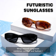 ÉÌƷͼƬ 6 | B0CBTG9FHB | FEISEDY Y2K Wrap Around Fashion Sunglasses for Women Men Trendy Futuristic 2000s Accessories Oval Sunglasses B1088