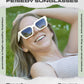 商品图片 9 | B0CHMMTXNK | FEISEDY Retro Rectangle Sunglasses Trendy Chunky Square Sun Glasses for Women Men UV400 Protection B0073