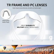 ÉÌƷͼƬ 29 | B0FHNVLT2X | FEISEDY Photochromic Cycling Glasses for Men Women Mountain Bike Sports Sunglasses UV Protection B0310
