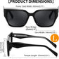 商品图片 18 | B0CWH35L5W | FEISEDY Square Fashion Sunglasses for Men Women Trendy Chunky Rectangle Sun Glasses Designer Style Shades B0107