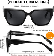 ÉÌƷͼƬ 18 | B0CWH35L5W | FEISEDY Square Fashion Sunglasses for Men Women Trendy Chunky Rectangle Sun Glasses Designer Style Shades B0107
