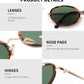 商品图片 19 | B0H2XM1HNJ | FEISEDY 90s Retro Oval Cat Eye Sunglasses UV400 Small Face B0450