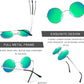 商品图片 2 | B08HRQJKLS | FEISEDY Steampunk Sunglasses Retro Round Polarized Women Men Metal Glasses B2528