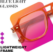 ÉÌƷͼƬ 29 | B0FHKFDMDZ | FEISEDY Aviator Blue Light Glasses for Men Women, Retro 70s Style Design TR90 Anti Glare Digital Eyestrain & Daily Wear B0284