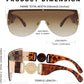 商品图片 12 | B095WNLFX1 | FEISEDY Fashion Oversized Sunglasses Women Trendy Designer One Piece Stylish UV400 Protection B2748