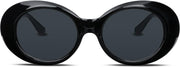 ÉÌƷͼƬ 26 | B074H8KFSZ | FEISEDY Sunglasses White Oval Clout Goggles for Women Men Retro Round Trendy Rimmed Clueless Costume Frame B2253