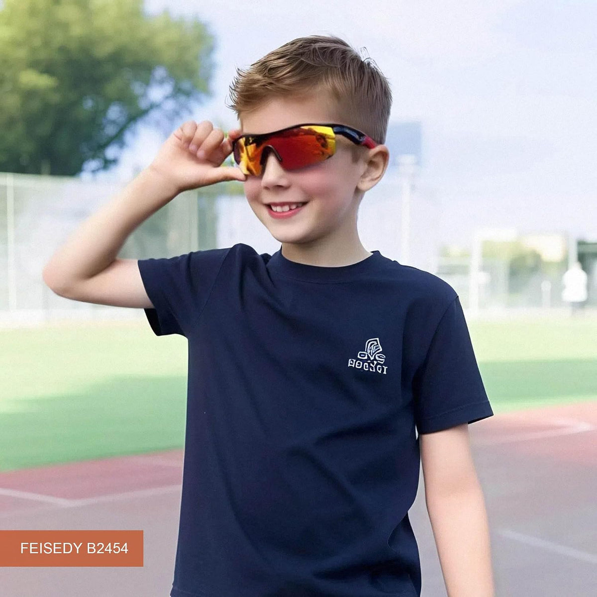 ÉÌƷͼƬ 54 | B07JZ18KMZ | FEISEDY Kids Polarized Sports Sunglasses, TR90 UV400 Baseball Cycling